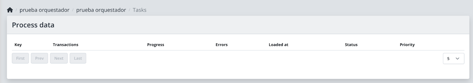 Orquestador Rocketbot : Procesos - Rocketbot Docs