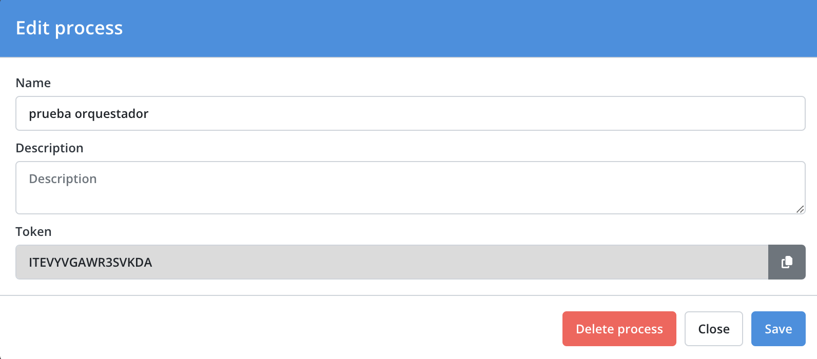 Orquestador Rocketbot : Procesos - Rocketbot Docs